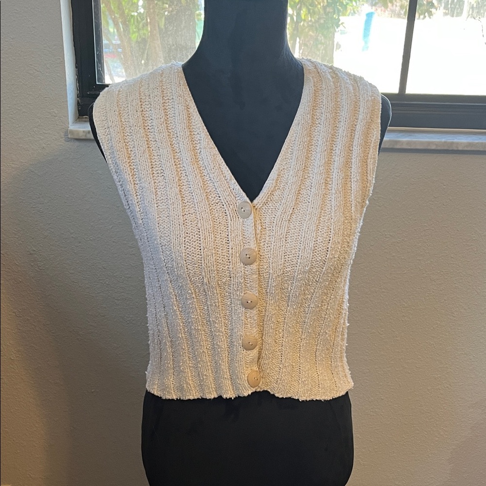 Cotton Sweater Vest